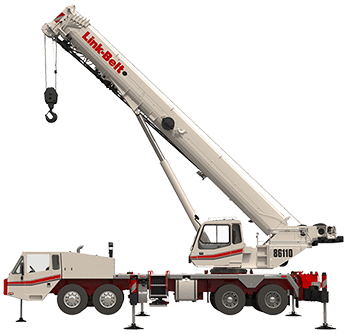 Link-Belt HTT-86110 truck terrain crane profile