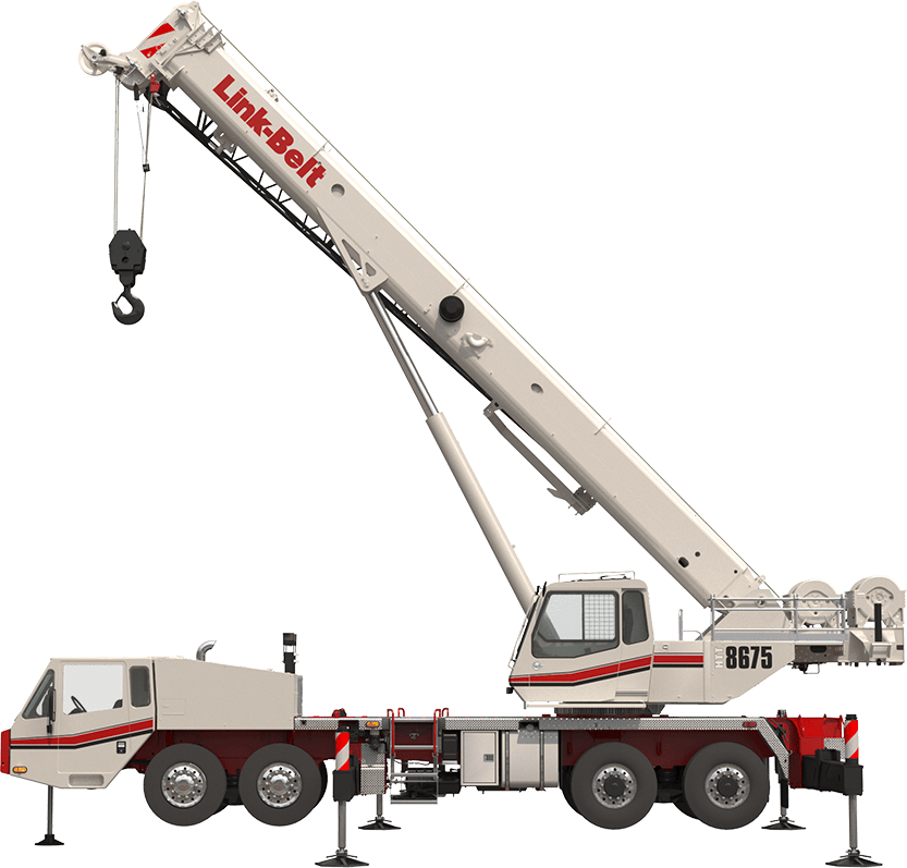 Link-Belt HTT-8675 Series II truck terrain crane profile