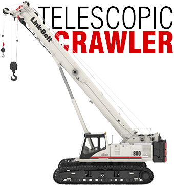 Telescopic crawler crane