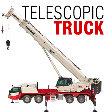 Telescopic truck crane