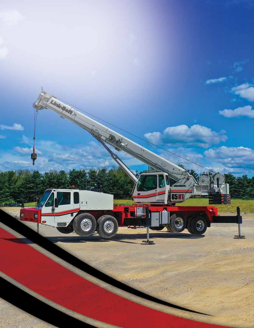 Link-Belt 65|HT telescopic truck crane on a jobsite