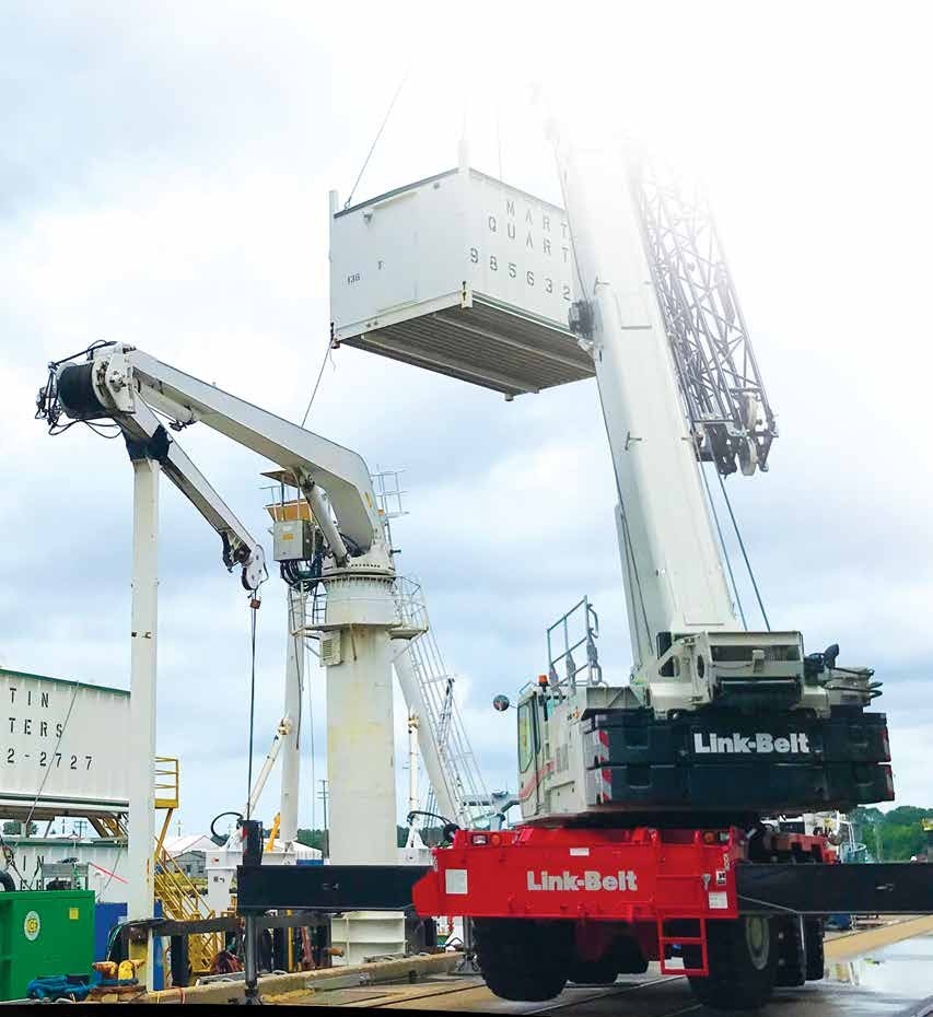 Link-Belt RTC-80160 SII rough terrain crane on a jobsite